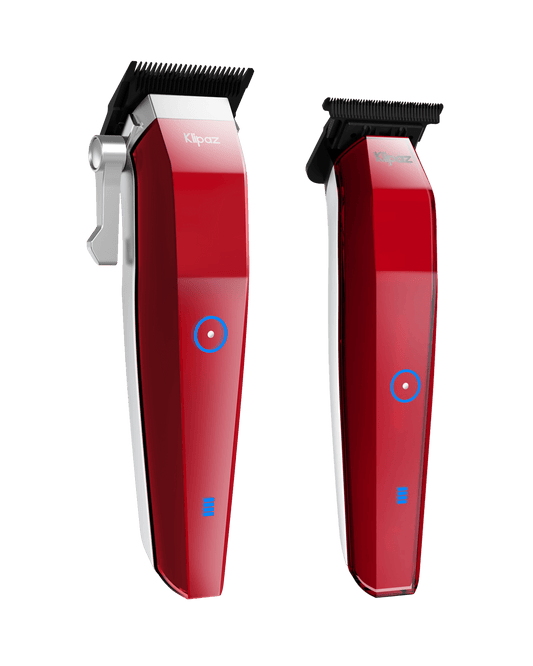 Christmas Bundle - Elite Duo, BT1 Trimmer (Origami White), Fade Brush, Hard Shell Case, Cape XL